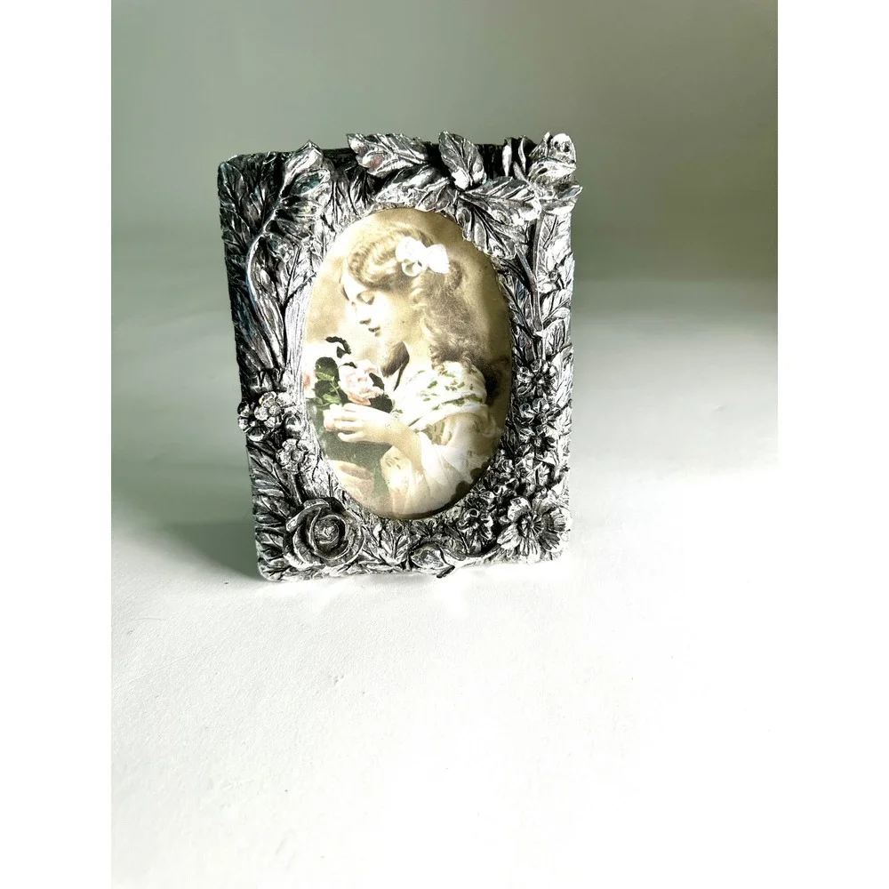 Vintage 1991 Albert E Price Silver Carved Ornate Picture Frame Victorian